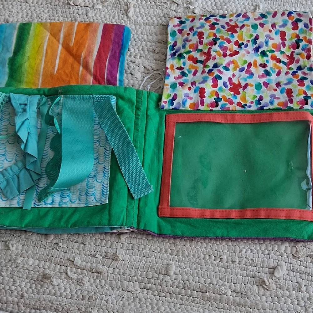 Lovevery Cloth Book Flash Card Slots No Cards With Book
